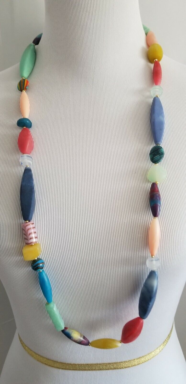 CHICO'S MULTICOLOR LONG SINGLE-STRAND NECKLACE