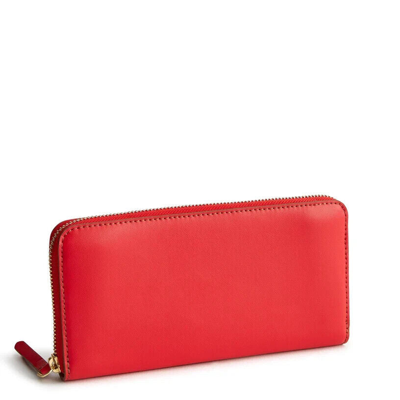 Vera Bradley Continental Wallet, Goji Berry Red in Leather