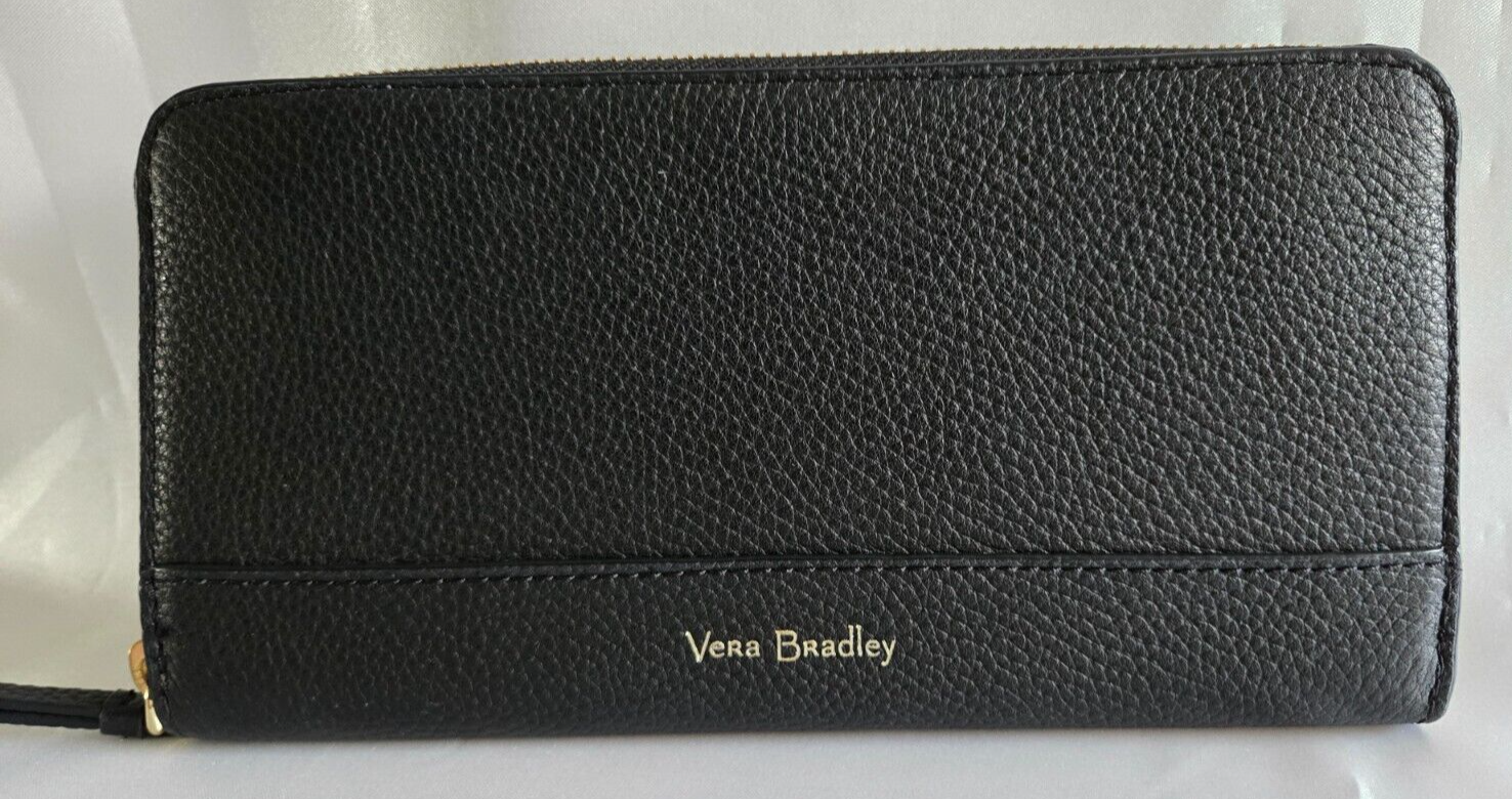 Vera Bradley RFID Jordin Continental Wallet,  Black