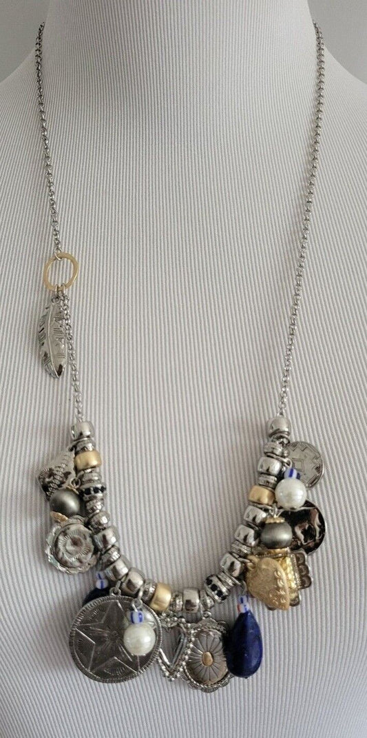 CHICO'S LONG CHARM NECKLACE