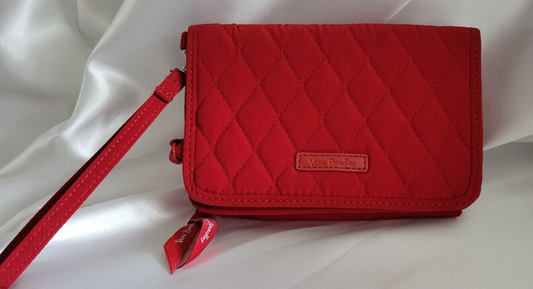 Vera Bradley RFID All in One Crossbody Purse Tango Red