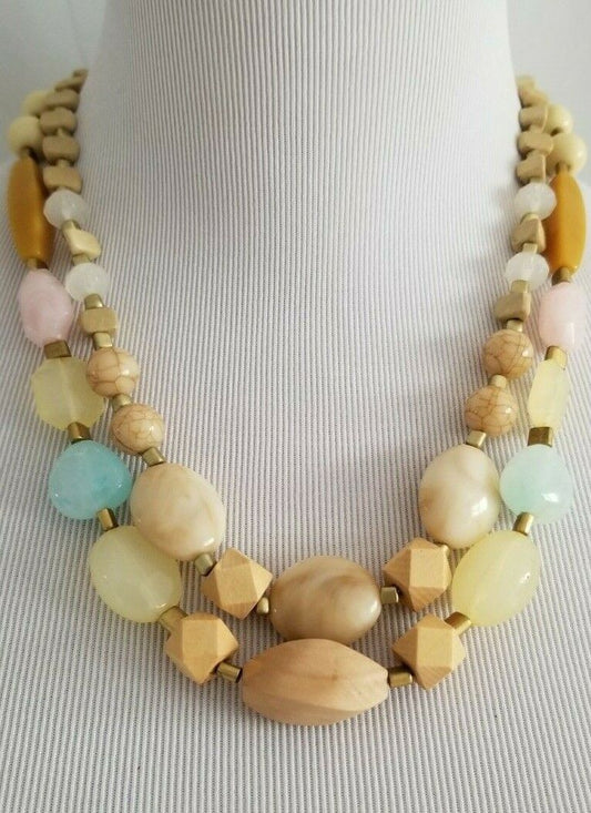 ANN TAYLOR MIXED STONE NECKLACE