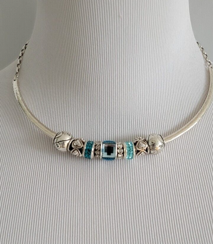 BRIGHTON MONOGRAM CHOCKER NECKLACE SET