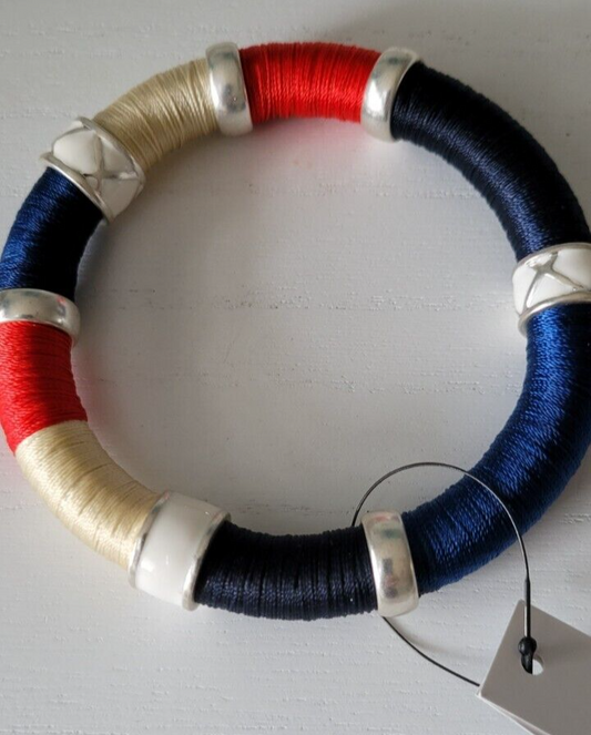 CHICO'S RED WHITE & BLUE MAGNETIC BRACELET