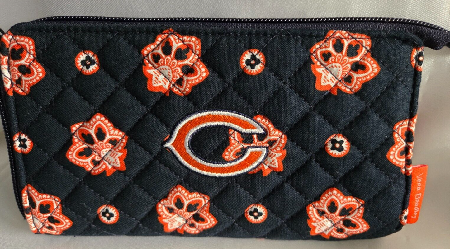 Vera Bradley NFL RFID Front Zip Wristlet