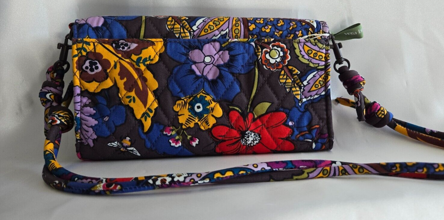 Vera Bradley Wildwood Wallet Crossbody, Colorful Bouquet