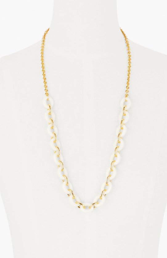TALBOTS TWO-TONE LINKS NECKLACE