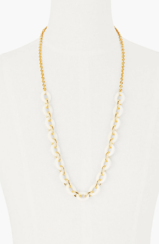 TALBOTS TWO-TONE LINKS NECKLACE