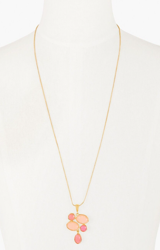 TALBOTS SPRING CRYSTAL PENDANT NECKLACE