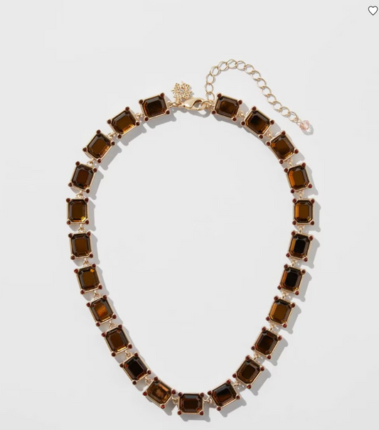 WHITE HOUSE BLACK MARKET 12K GOLD REVERSIBLE SINGLE NECKLACE
