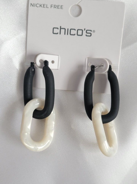 CHICO'S CONVERTIBLE LINK EARRINGS