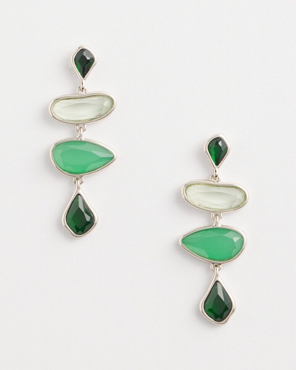 CHICO'S NO DROOP JUNIPER STONE DROP EARRINGS