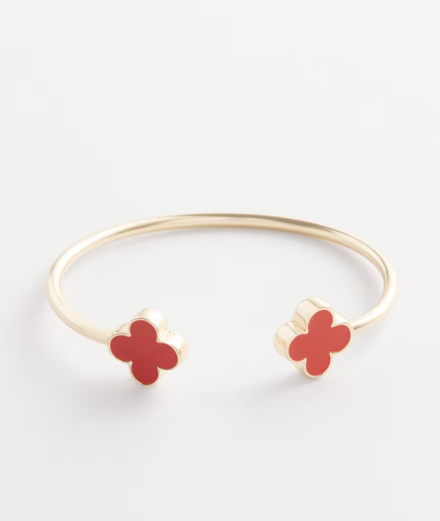 CHICO'S ORANGE FLEX BANGLE BRACELET