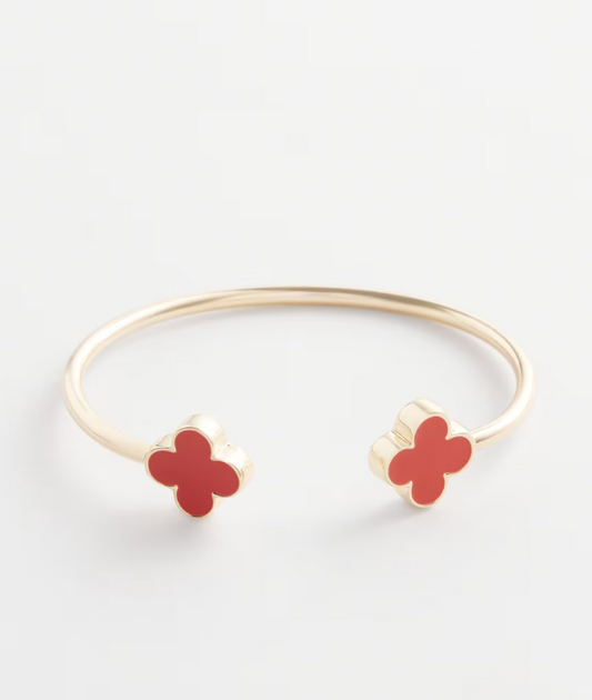 CHICO'S ORANGE FLEX BANGLE BRACELET