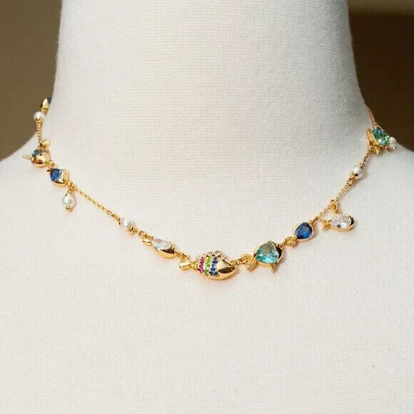 Kate Spade What A Catch Scatter Fish Necklace