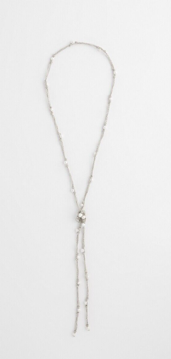 CHICO'S FRESH WATER PEARL LIRIAT NECKLACE