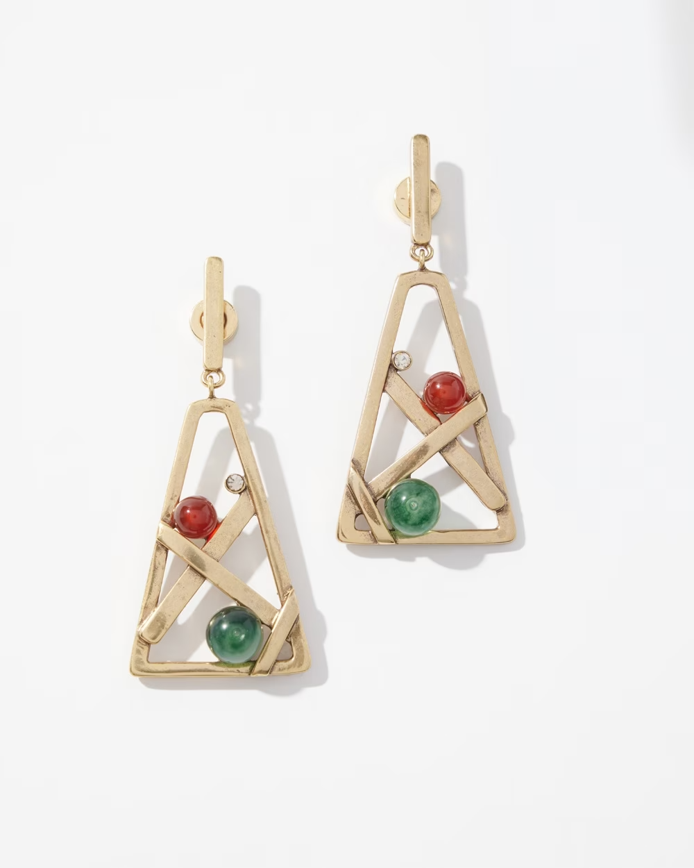 CHICO'S BEADED DROP EARRINGS