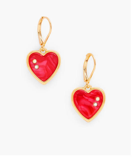 TALBOTS HEART DROP EARRINGS