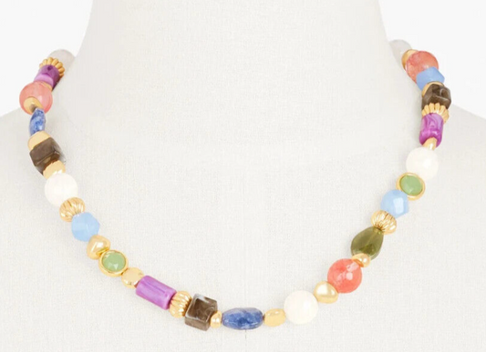 TALBOTS MIXED BEAD NECKLACE
