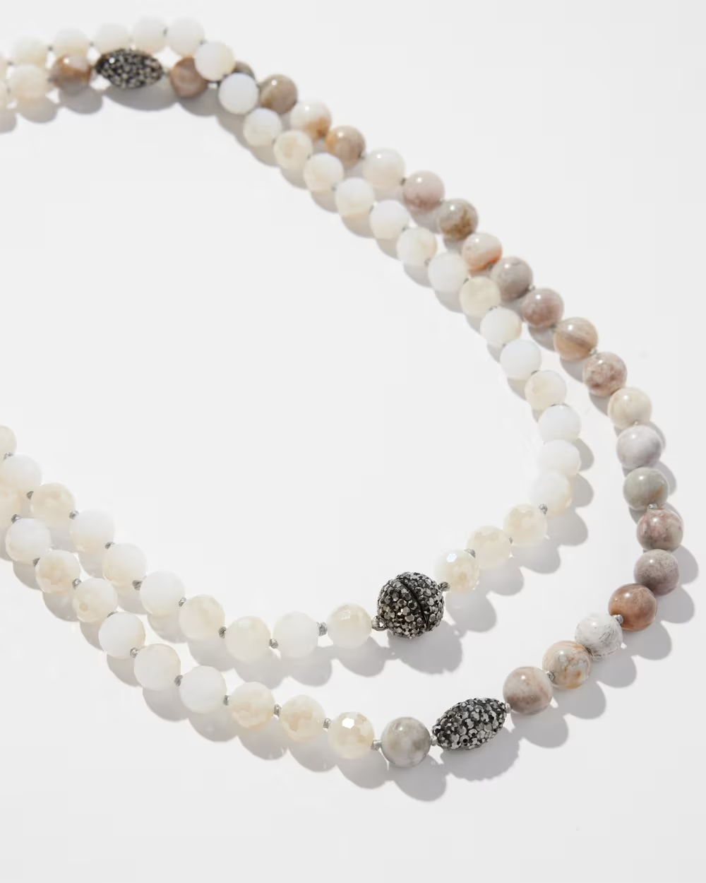 CHICO' S AGATE MAGNETIC INFINITE NECKLACE