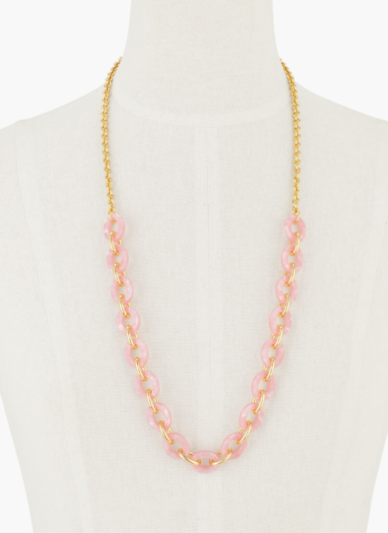 TALBOTS TWO-TONE LINKS NECKLACE