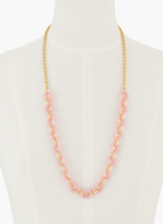 TALBOTS TWO-TONE LINKS NECKLACE