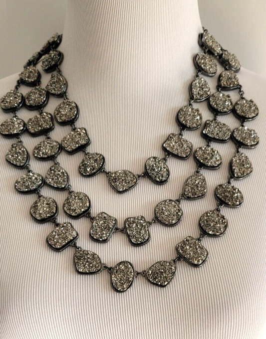 CHICO'S GLITZ MULTI-STRAND NECKLACE