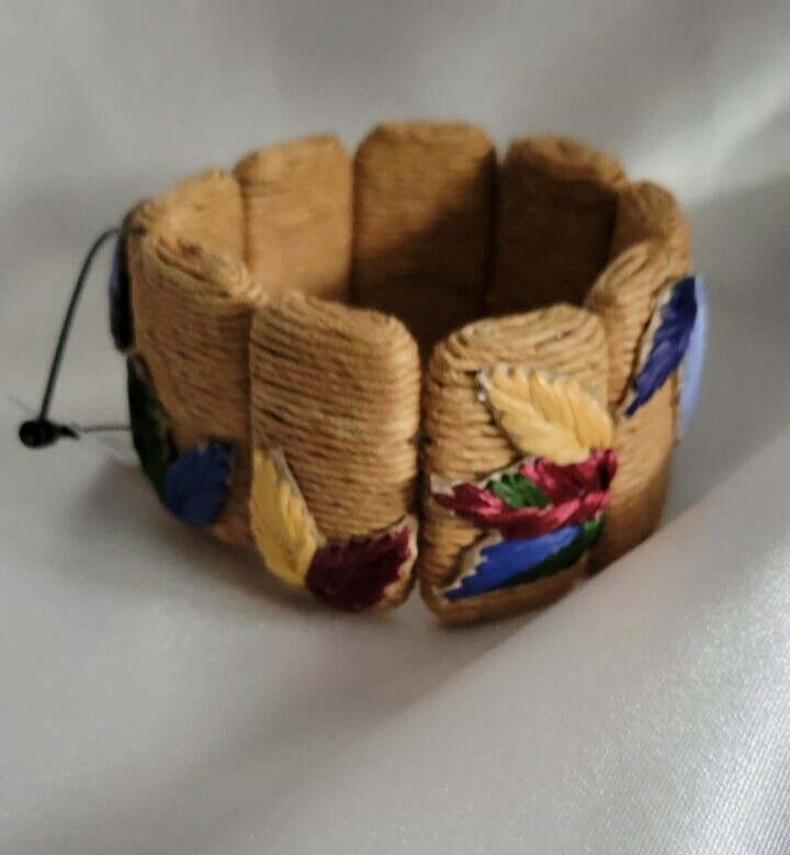 CHICO'S FLORAL STRETCH BRACELET