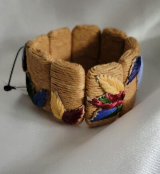 CHICO'S FLORAL STRETCH BRACELET