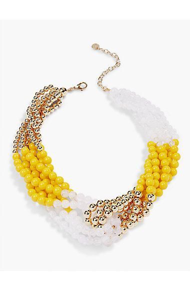 TALBOTS Knotted-Bead Necklace