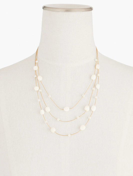 TALBOTS CLASSIC PEARL ILLUSION NECKLACE