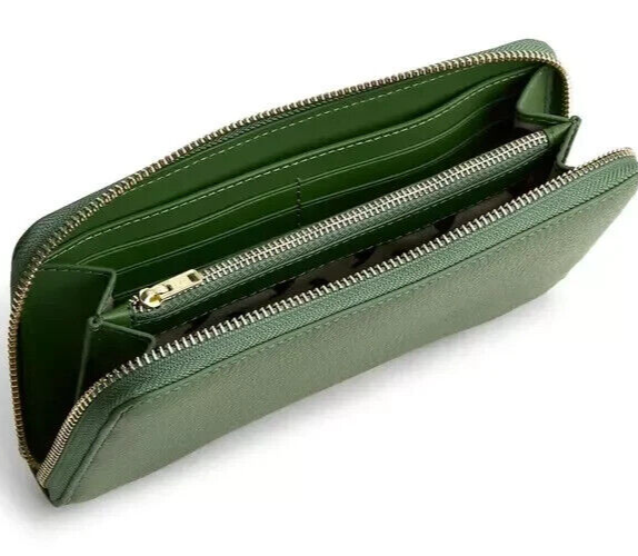 Vera Bradley Accordion, Bronze Green in Leather