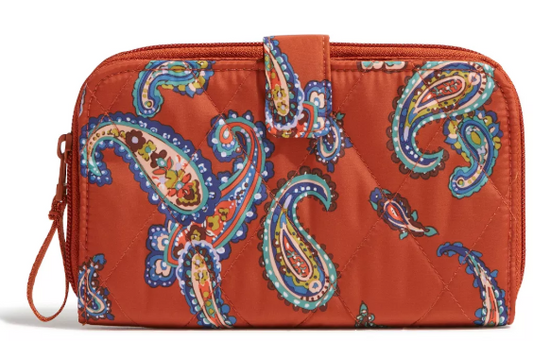 Vera Bradley Ultralight Wallet, Manor Paisley