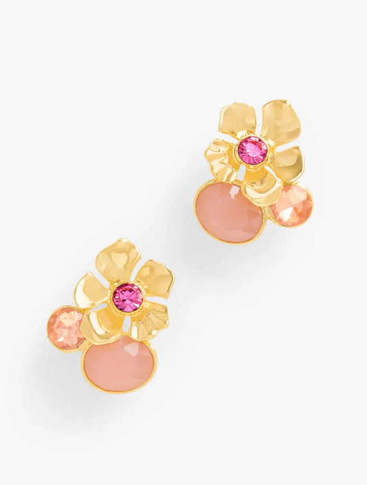 TALBOTS BEAUTIFUL BOUQUET STUD EARRINGS