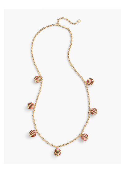 TALBOTS Thread-Wrapped Spheres Necklace