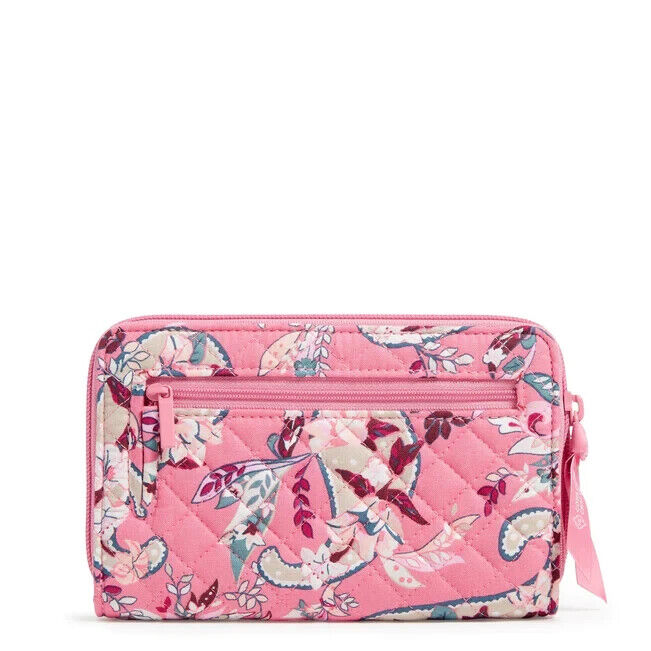 Vera Bradley RFID Turnlock Wallet, Botanical Paisley Pink
