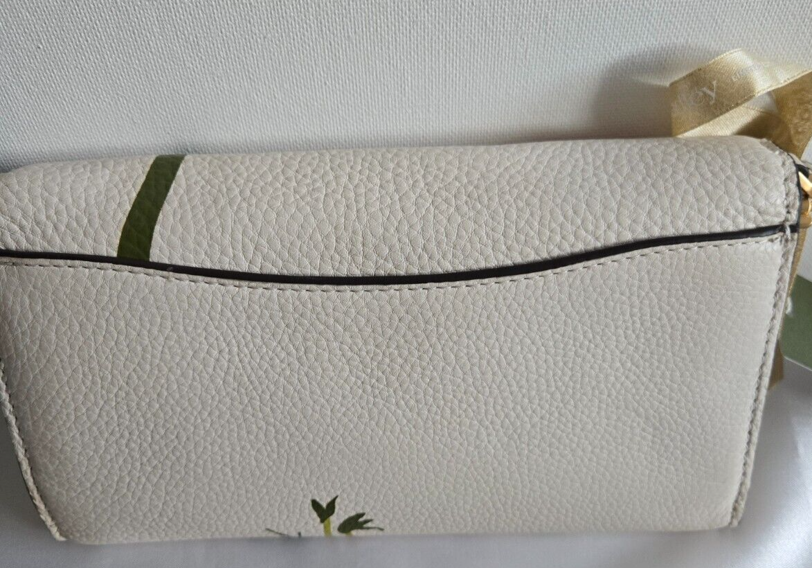 Vera Bradley Wildwood Wallet Crossbody, Meadow Bouquet Cottage Cream