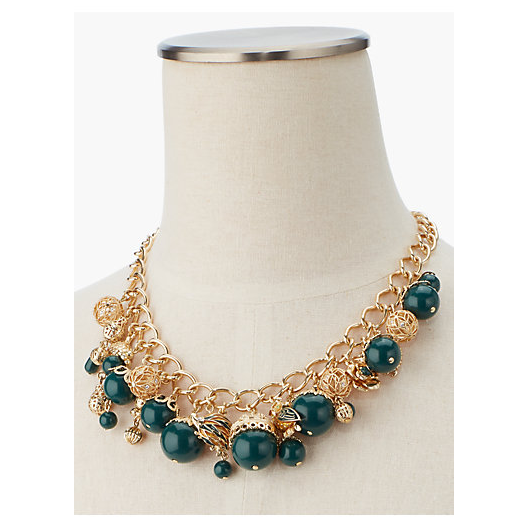 TALBOTS Filigree Charm Necklace