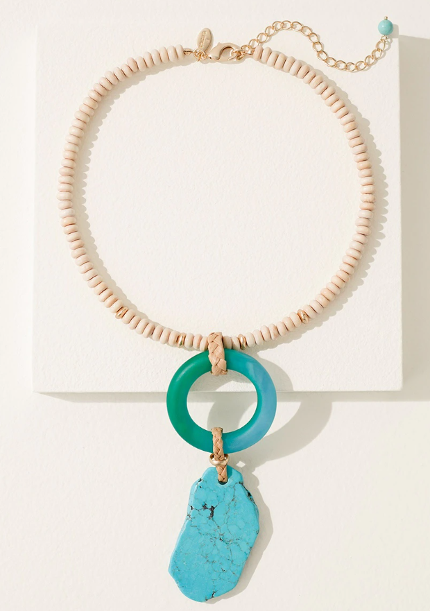 CHICO'S COOL MULTI LINKS PENDANT NECKLACE 