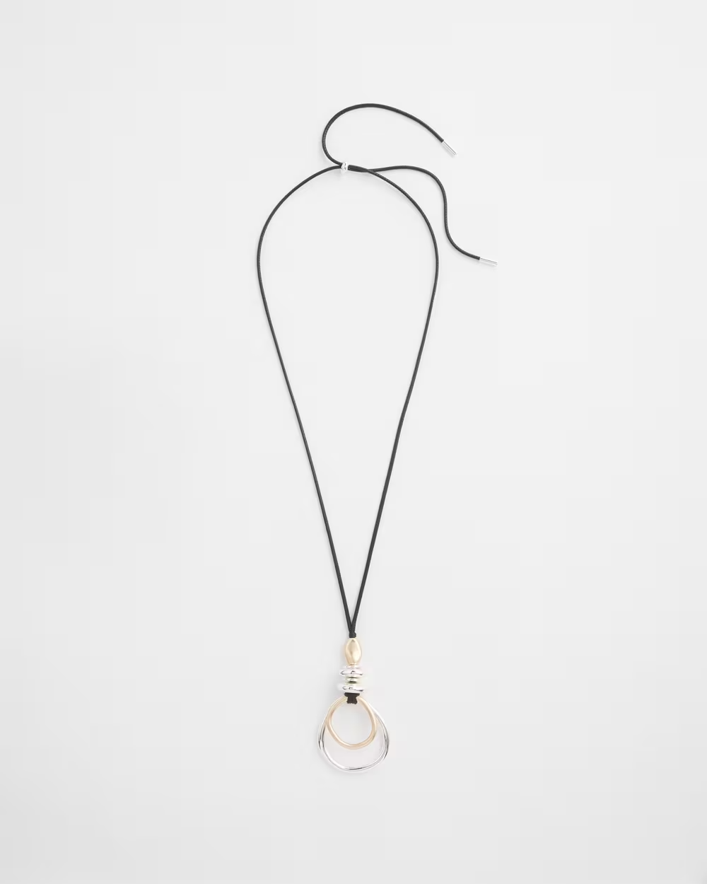 CHICO'S ADJUSTABLE MIXED METAL NECKLACE