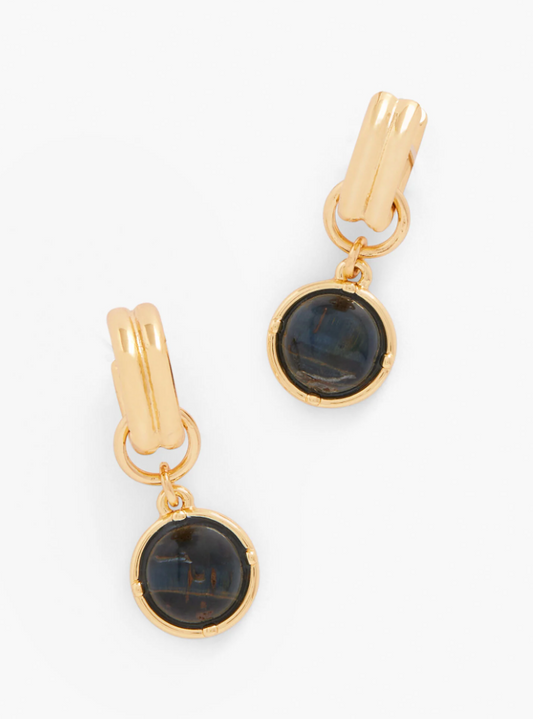 TALBOTS SIMPLE STONE DROP EARRINGS