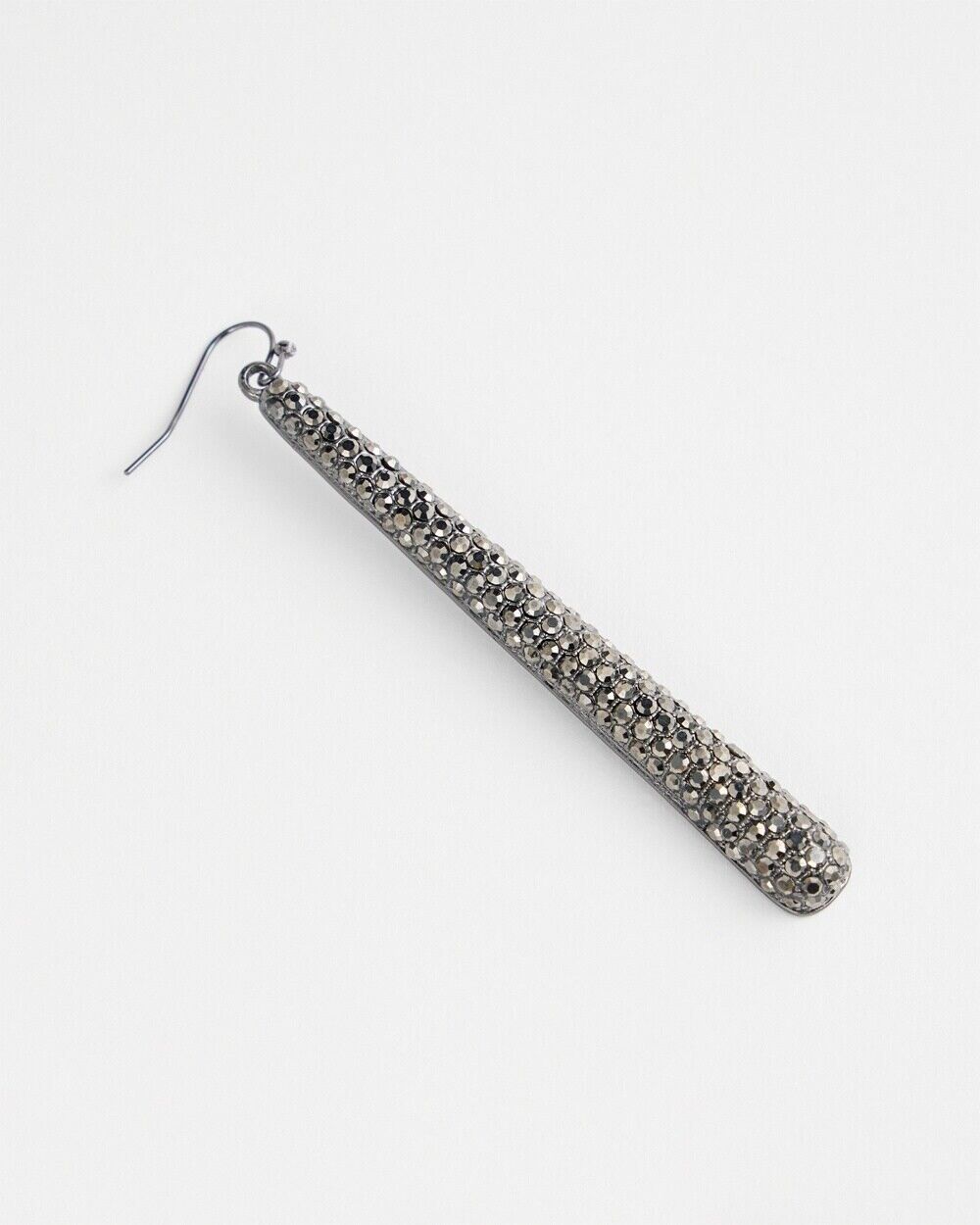 CHICO'S NO DROOP SPARKLE LONG DROP EARRINGS