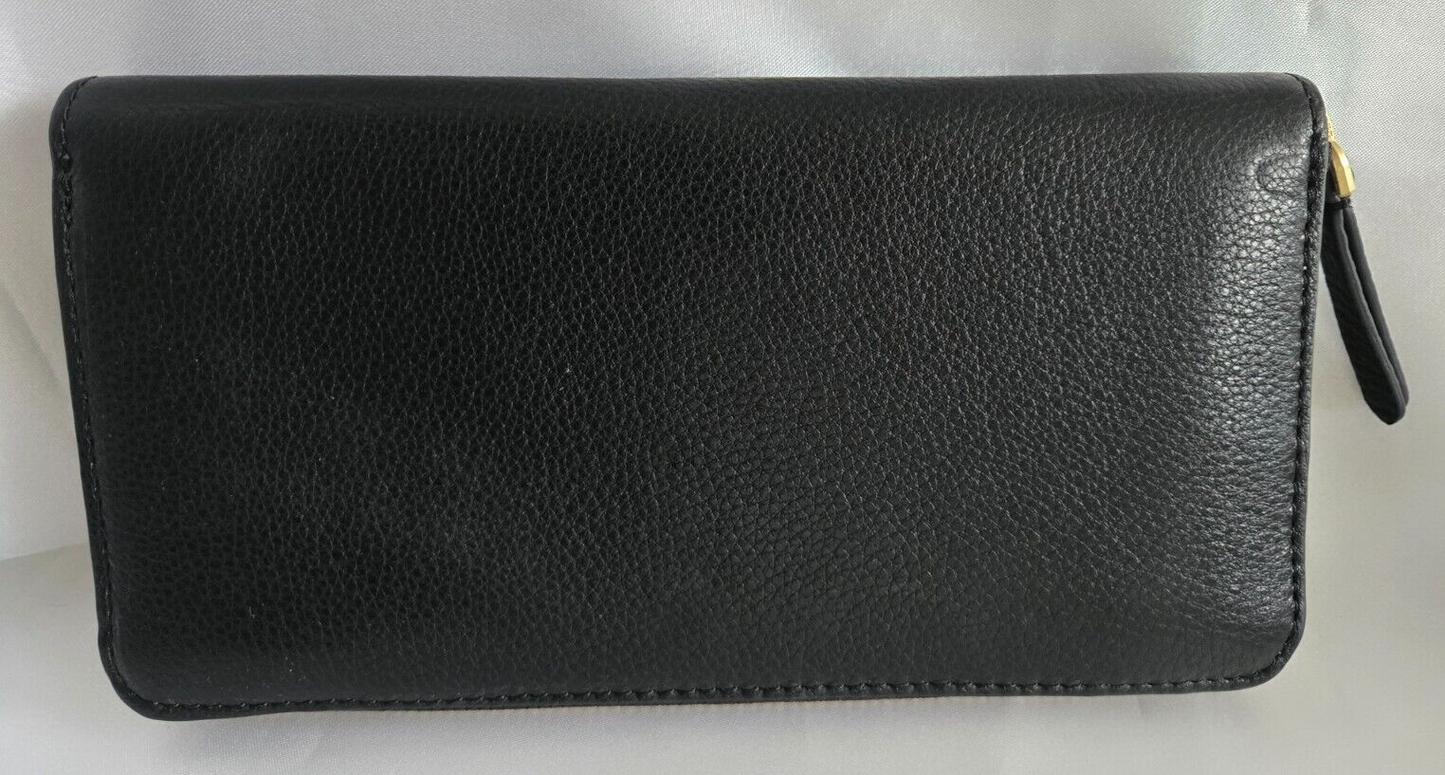 Vera Bradley Essential Continental Wallet Leather, Moonless Night