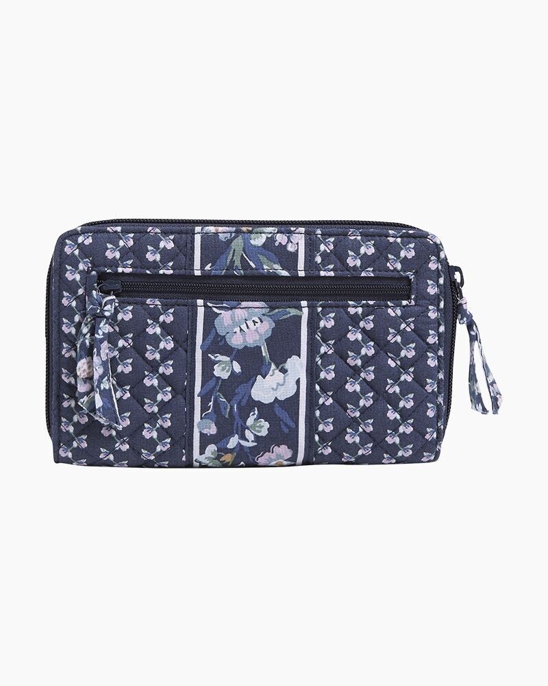 Vera Bradley RFID Cotton Turnlock Wallet, Perennial Buds
