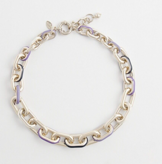 CHICO'S CHAIN LINK BIB NECKLACE