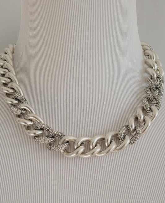 CHICO'S SILVERTONE CHAIN NECKLACE