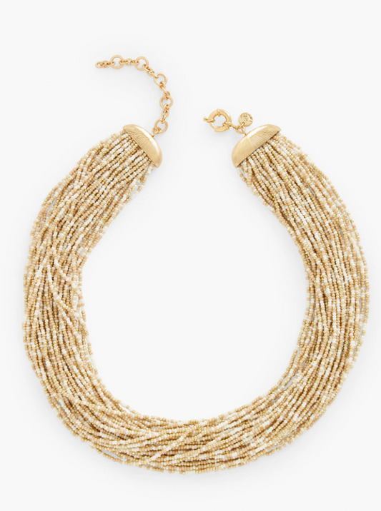 TALBOTS TORSADE BEADED NECKLACE