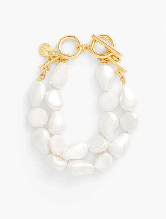 TALBOTS CLASSIC PEARL TORSADE BRACELET