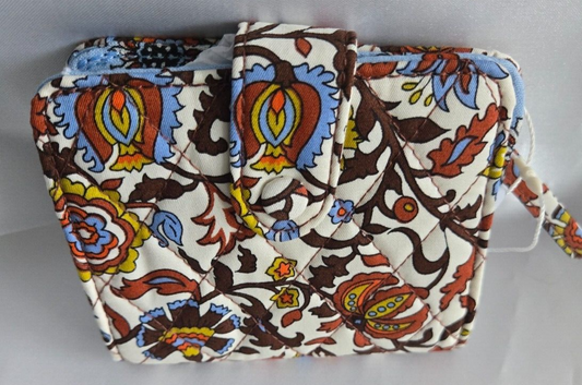 Vera Bradley Small Tab Wallet , Marrakesh Vines Cream