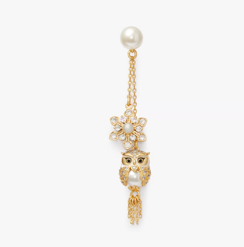 Kate Spade Hoot Owl Linear Earrings